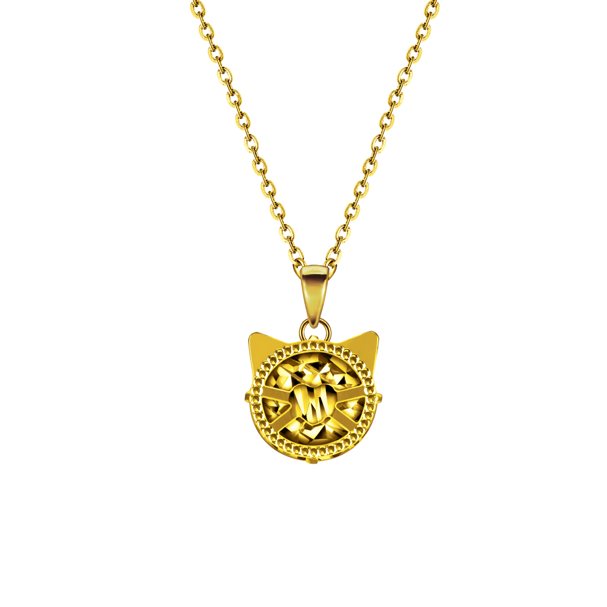 Goldstyle "Wisper of Kitty" Gold Pendant