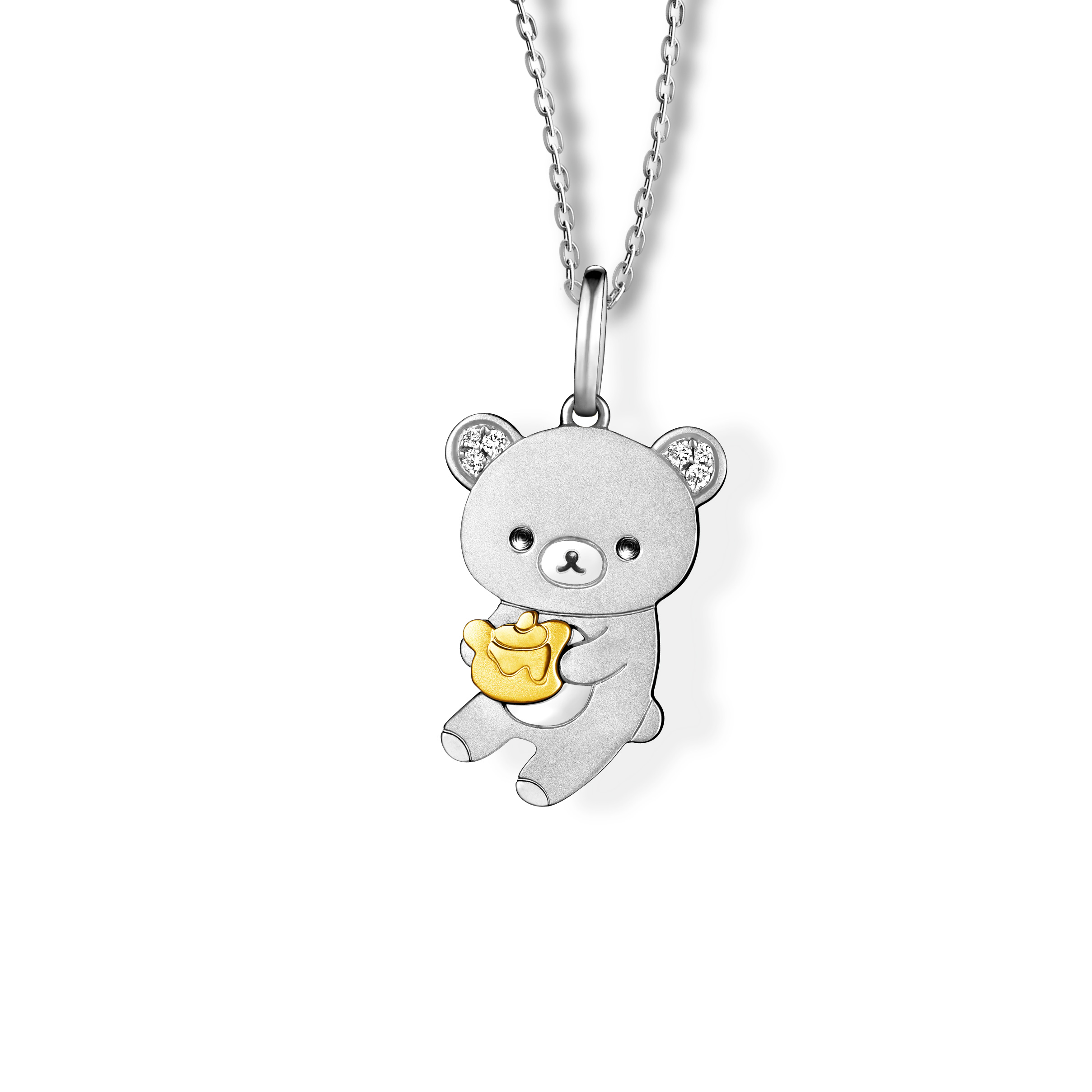 Rilakkuma™ Collection 18K Gold Diamond Pendant