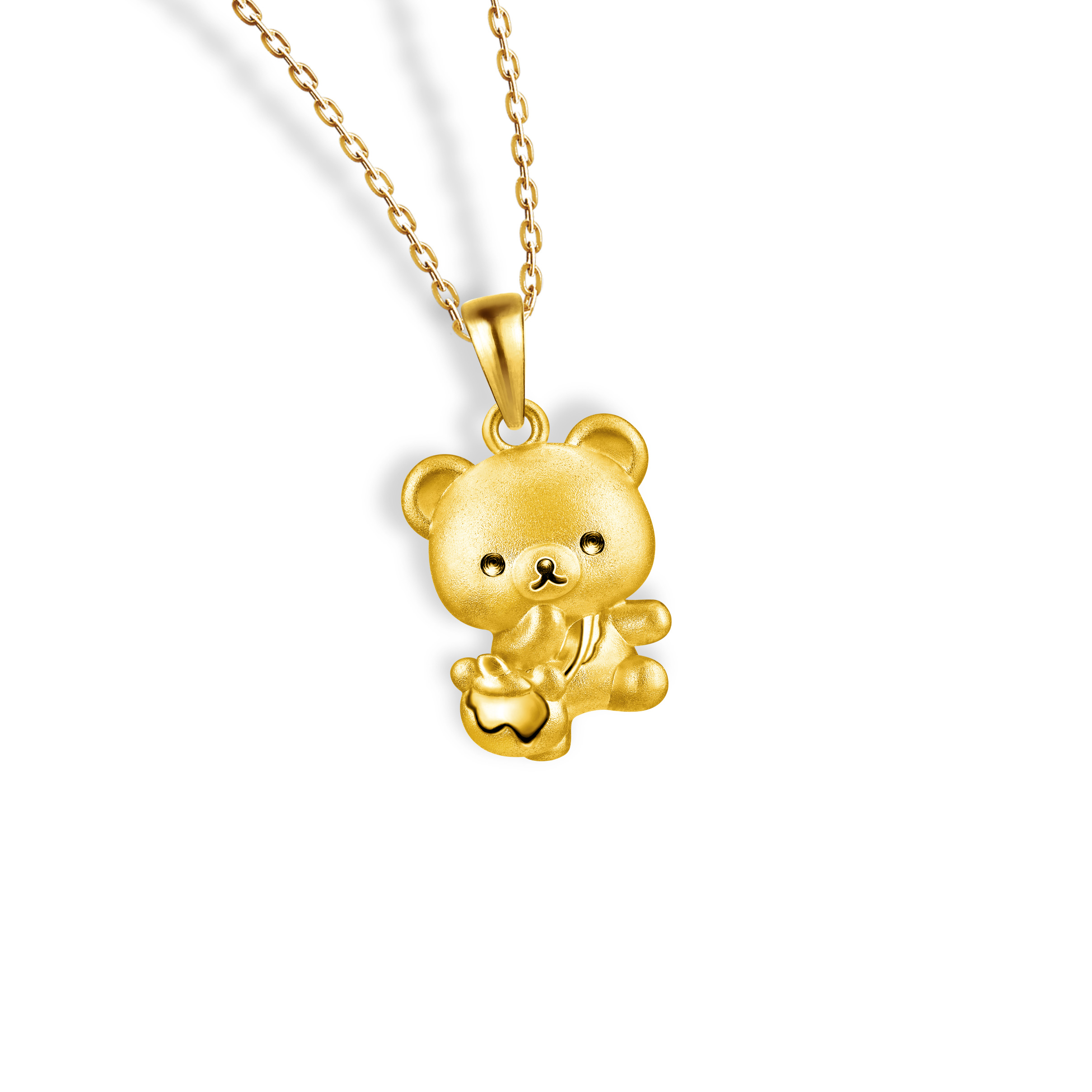 Rilakkuma™ Collection Chairoikoguma Gold Pendant