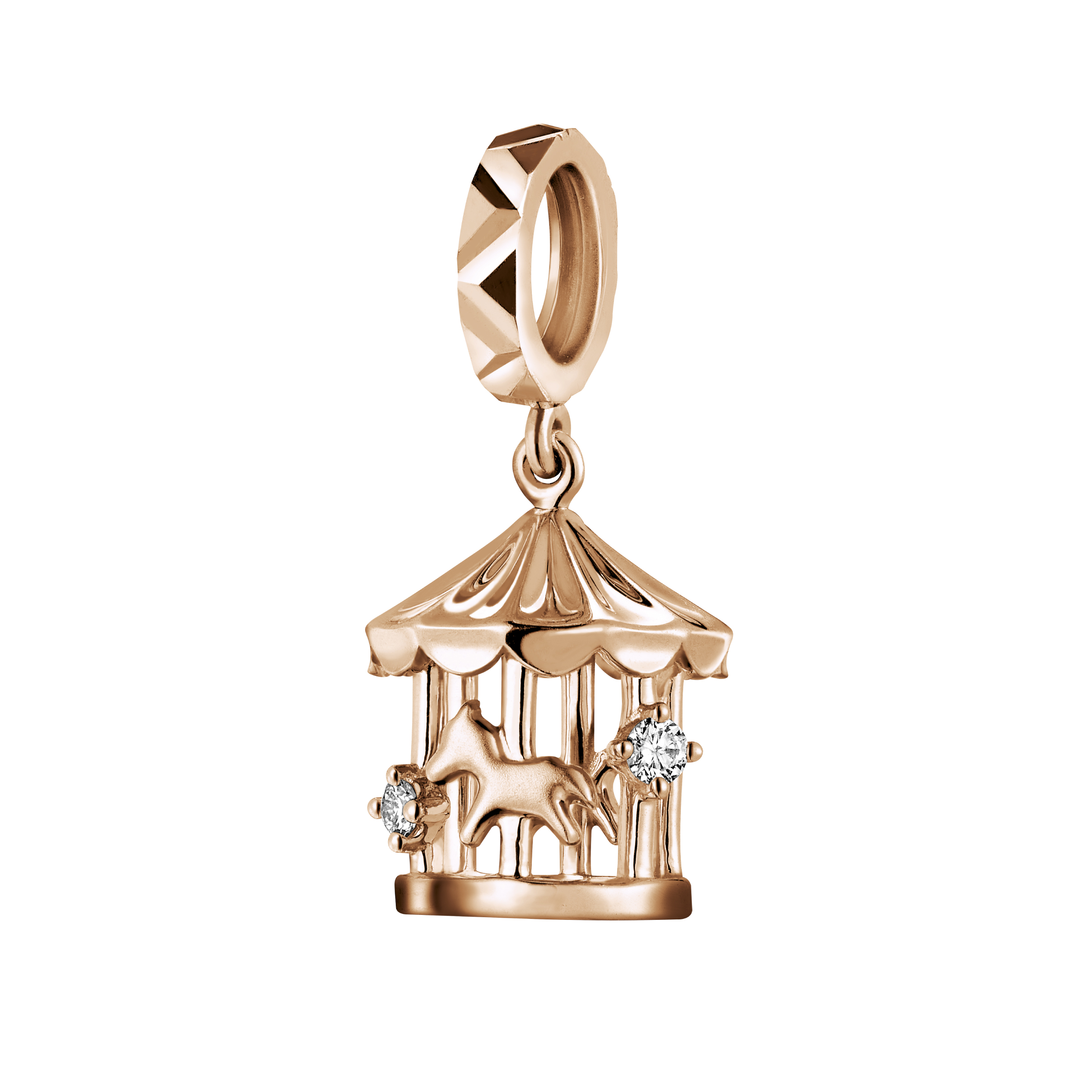 Dear Q "Merry-Go-Round" 18K Rose Gold Diamond Pendant