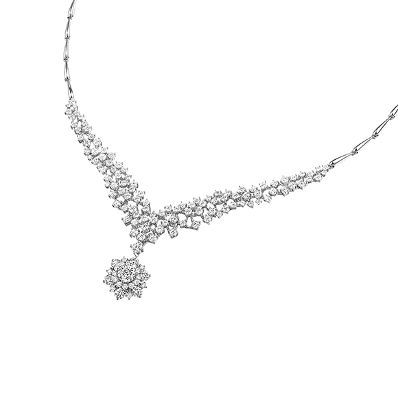 Wedding Collection 18K White Gold Diamond Necklace