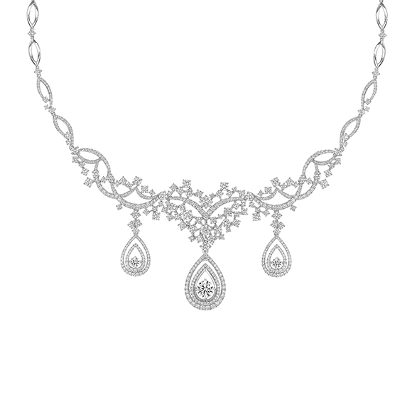 Wedding Collection 18K White Gold Diamond Necklace