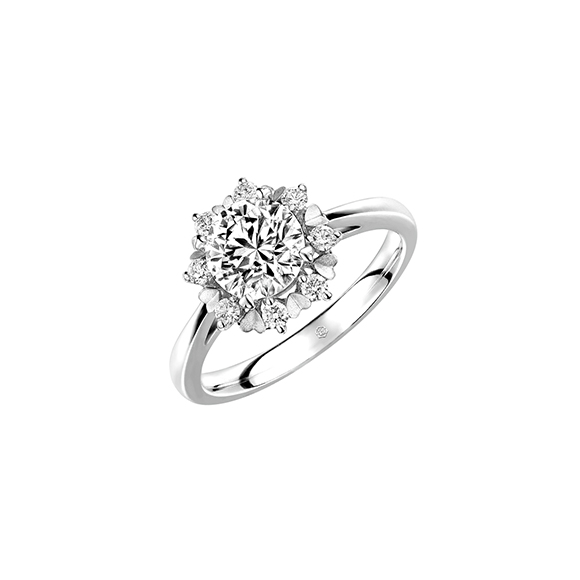 Love is Beauty Collection 18K White Gold Diamond Ring