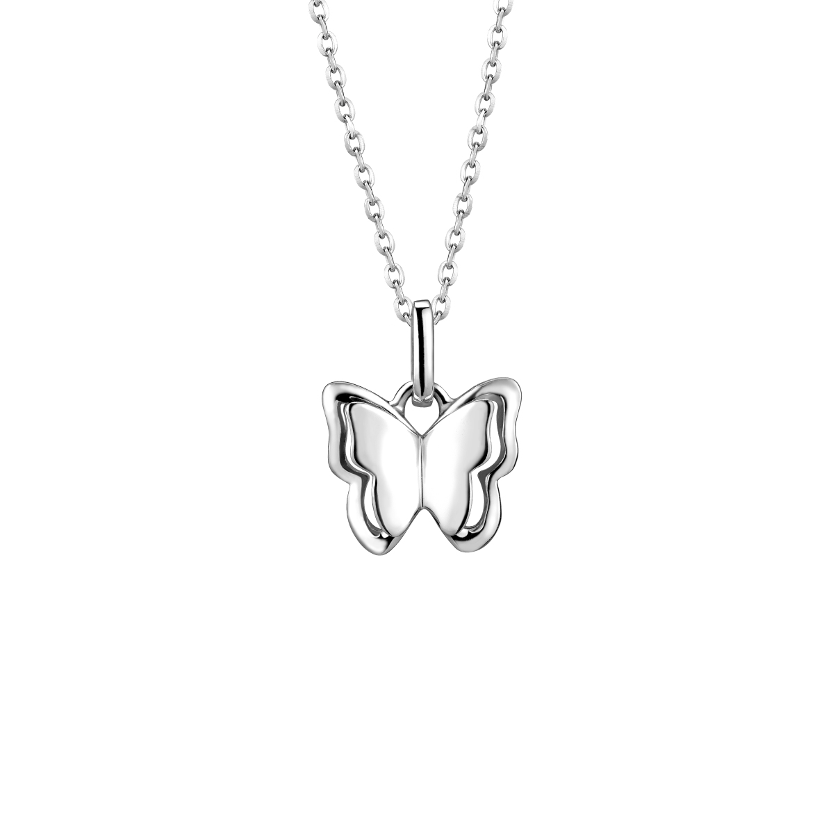 Pt Baby Darling "Little Butterfly" Platinum Pendant for kids