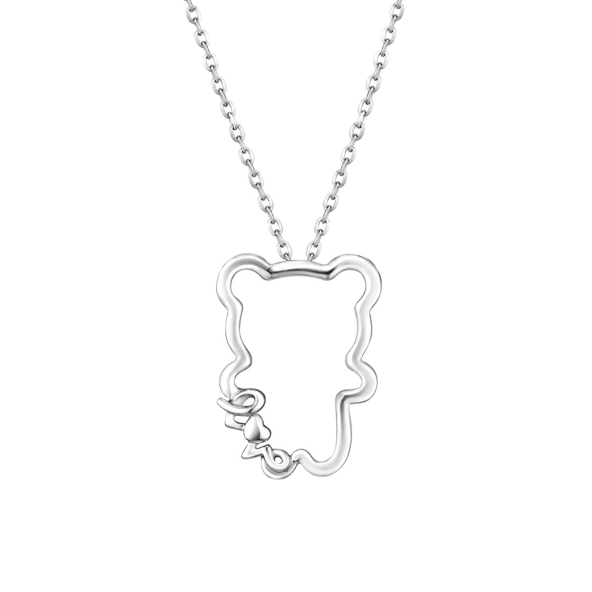 Pt Baby Darling "Hugging Teddy Bear" Platinum Pendant for kids