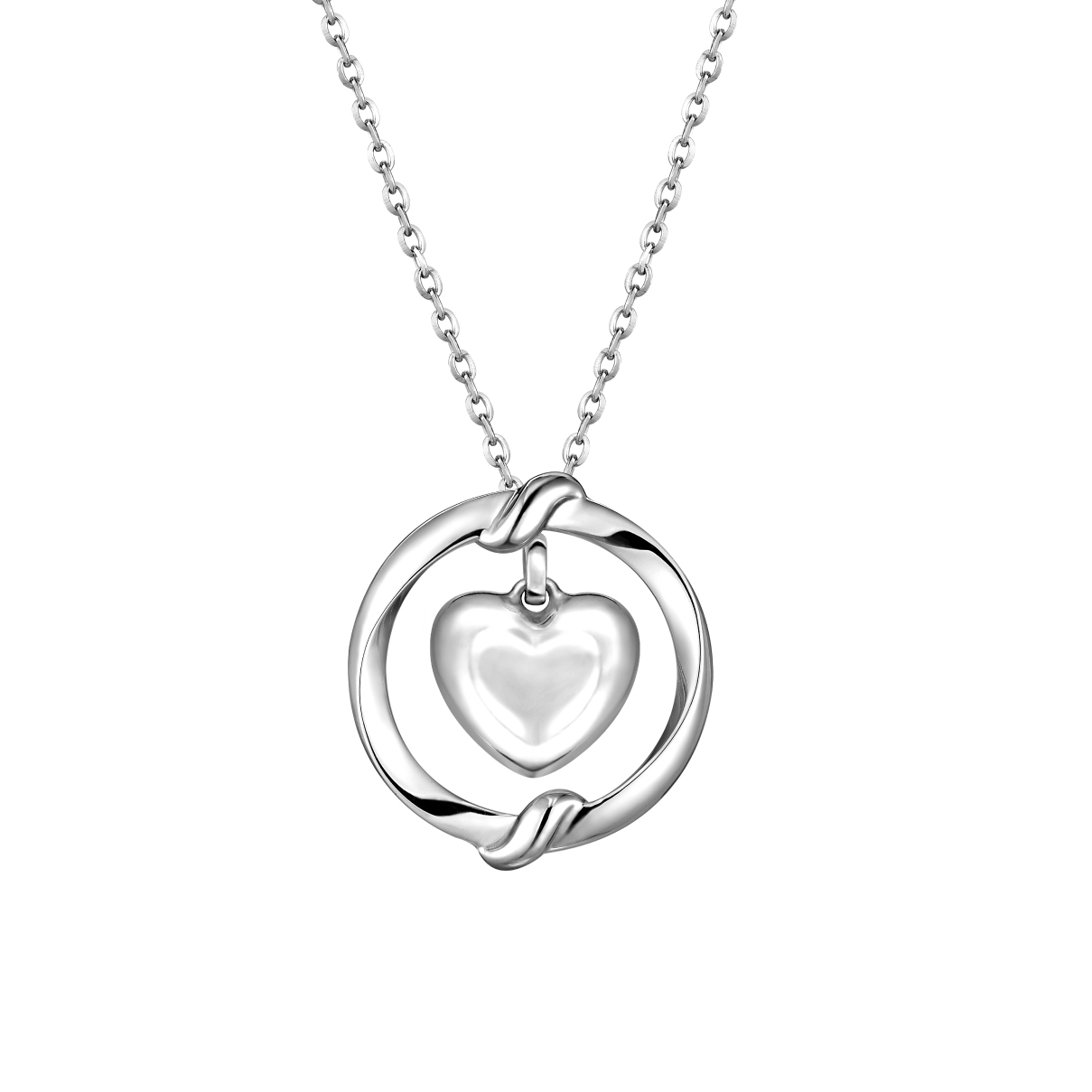 Pt Baby Darling "Embrace Sweetheart" Platinum Pendant for kids