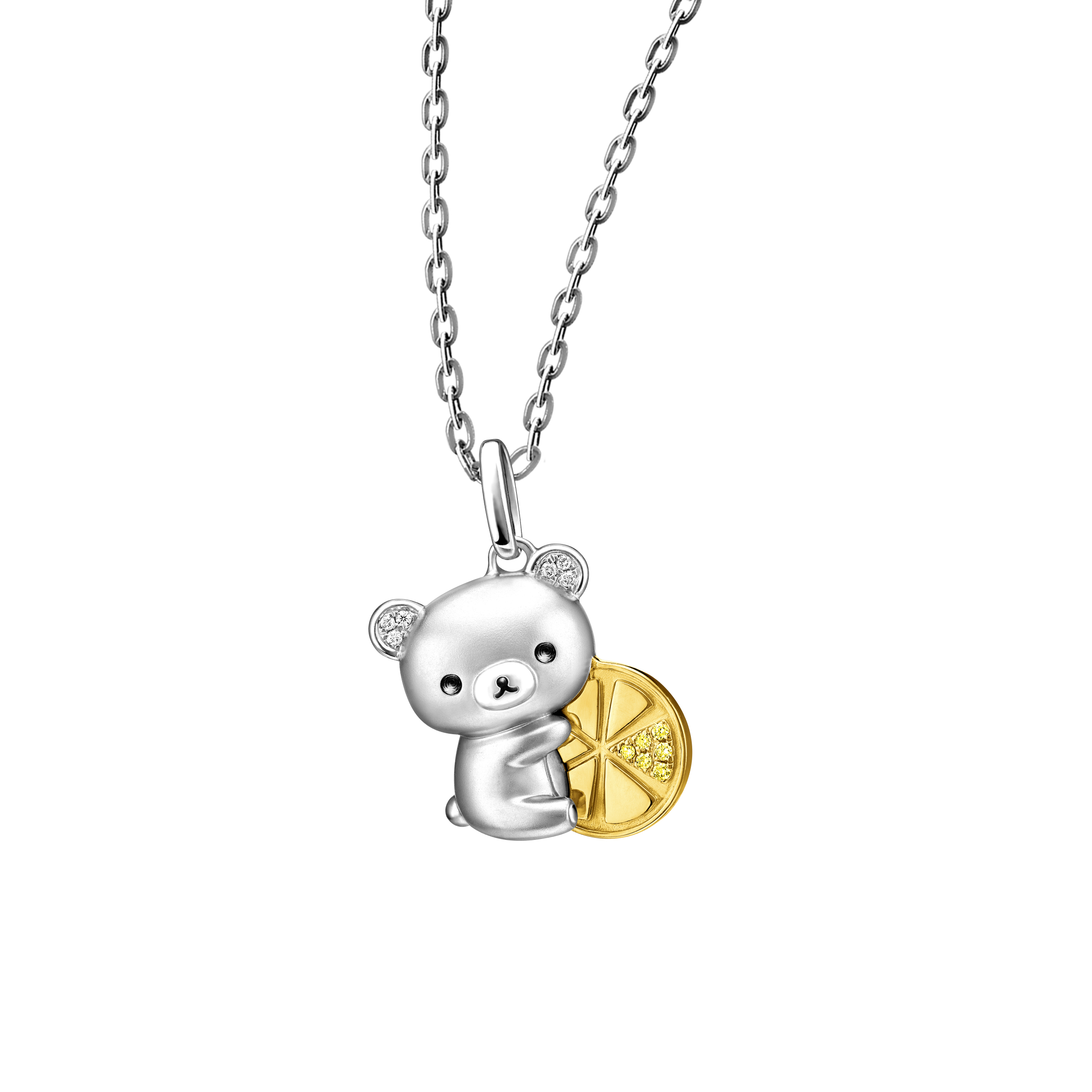 Rilakkuma™  Collection 18K Gold Diamond Pendant