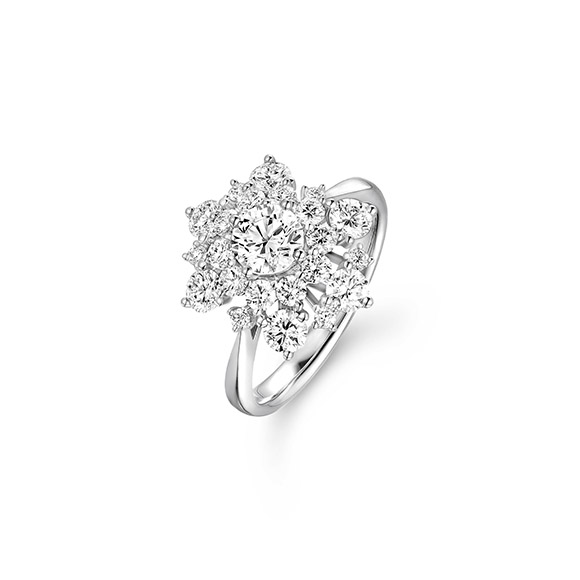 Wedding Collection “Sweet Time” 18K White Gold Diamond Ring