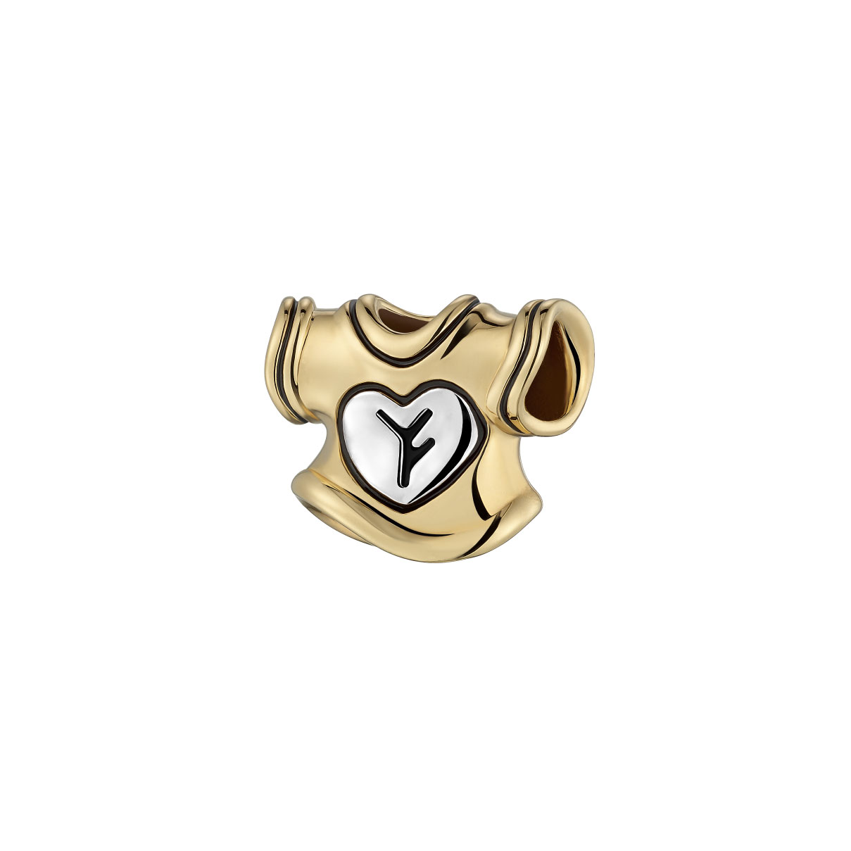 Dear Q "Chic Tee" 18K Gold Charm