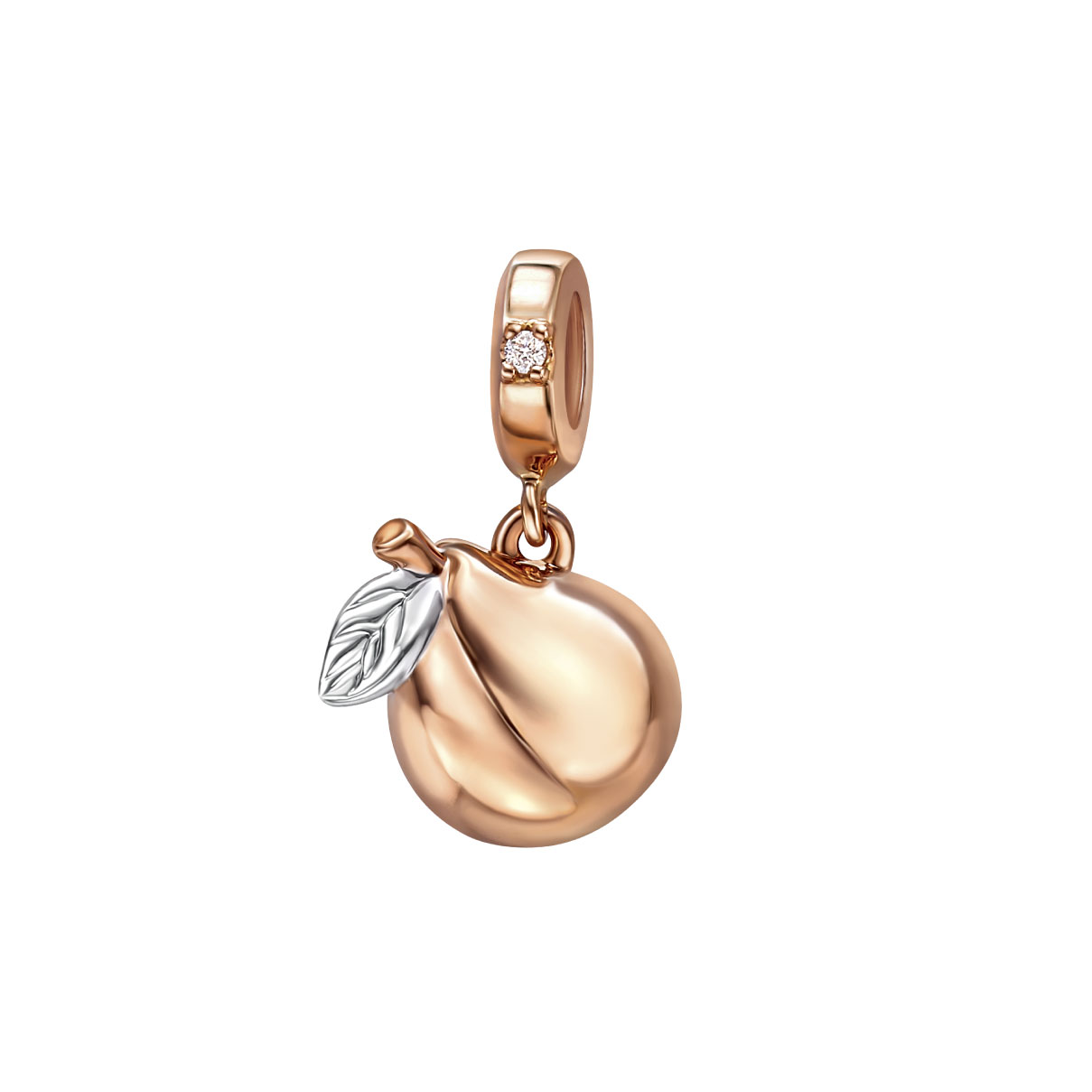 Dear Q "Pear" 18K Gold Diamond Charm