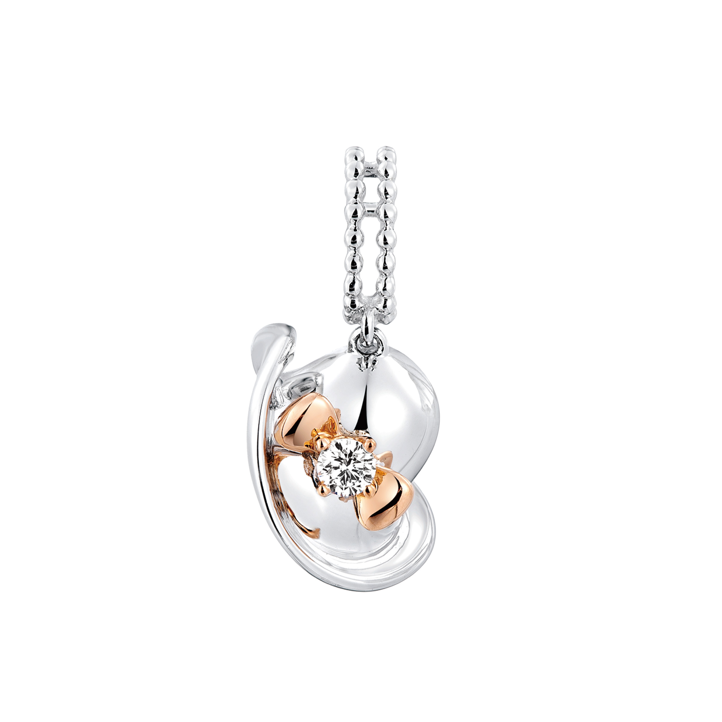 Dear Q "Candy Hat" 18K White Gold Diamond Charm