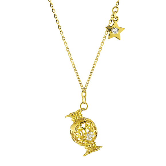 Dear Q "Sweet Candy" 18K Yellow Gold Diamond Necklace