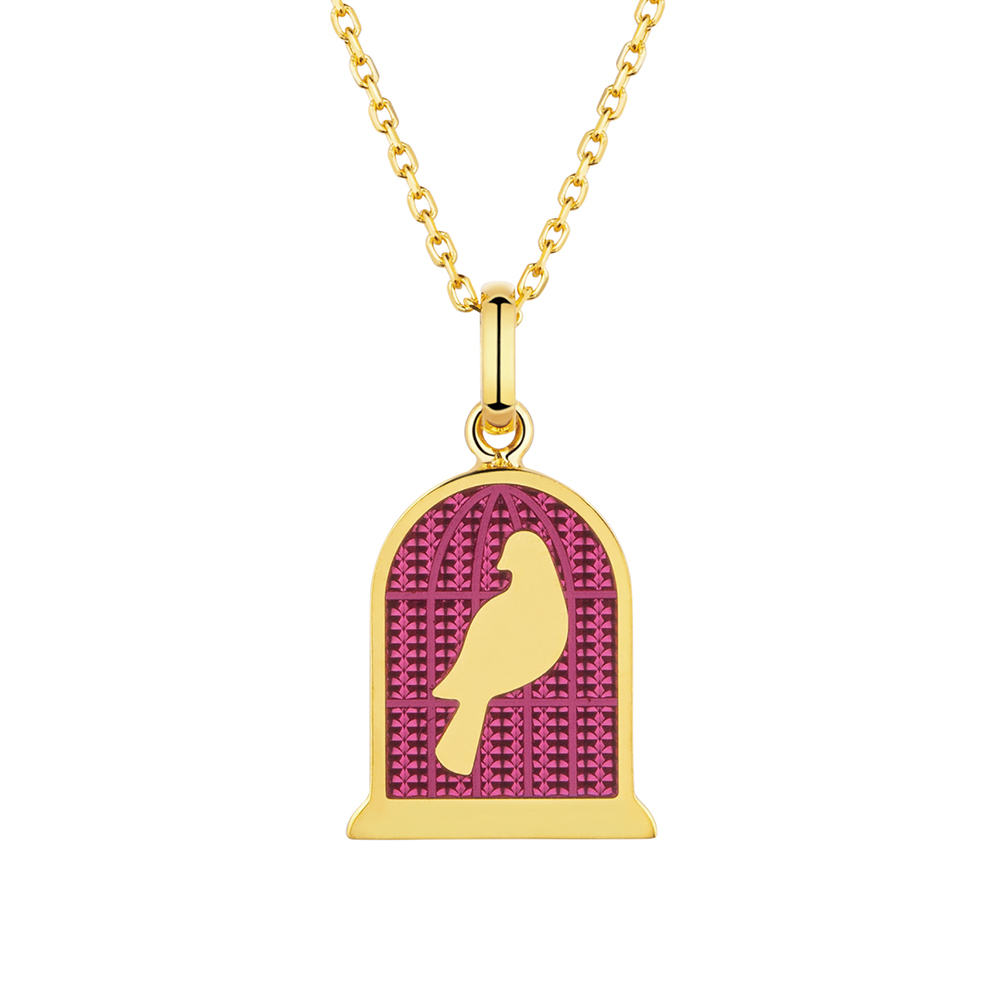 Goldstyle "Cute Pat" Gold Necklace with Enamel 