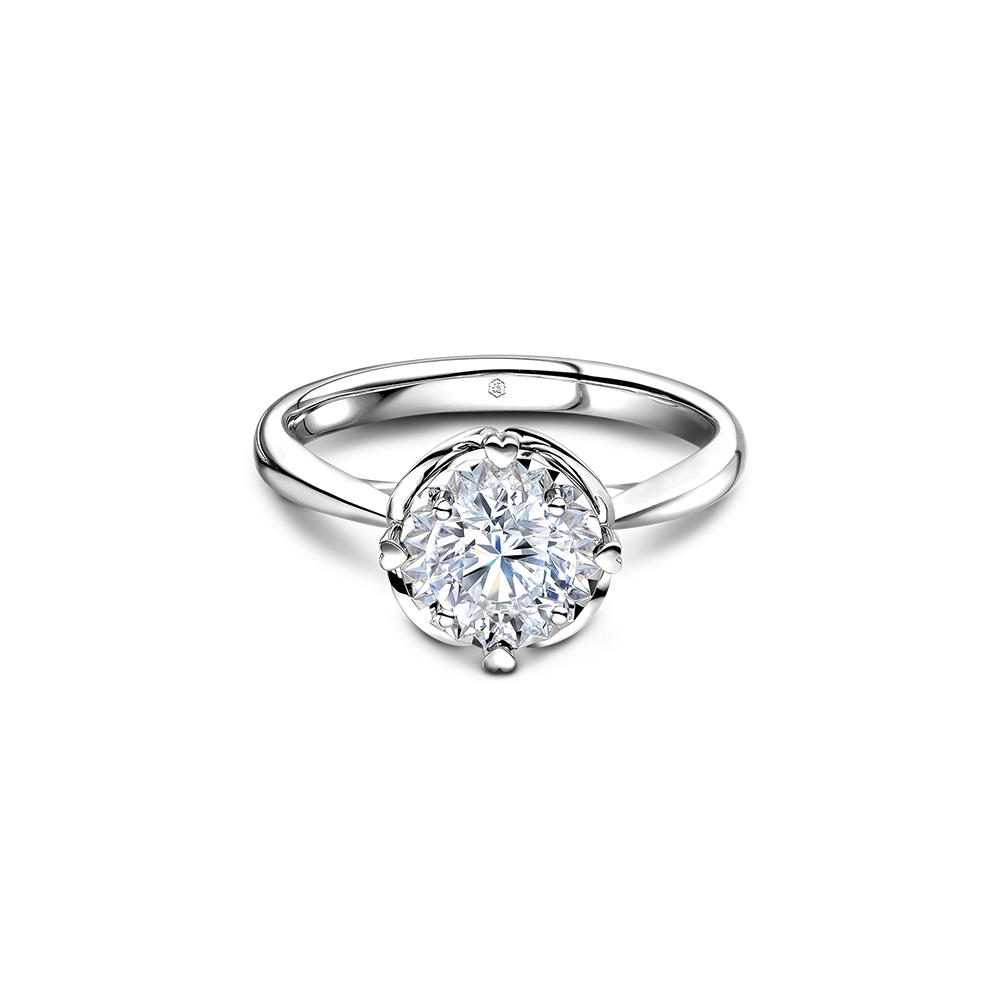 Love is Beauty Collection 18K White Gold Diamond Ring