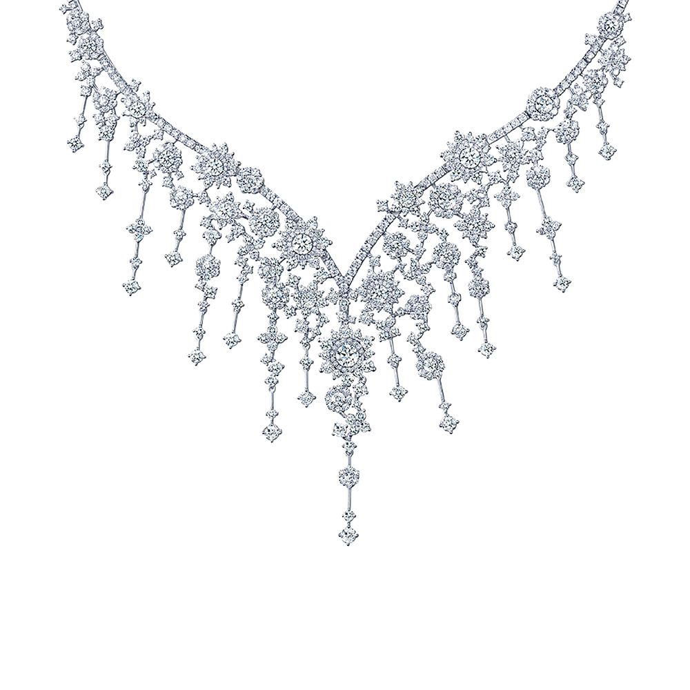 Wedding Collection “Passionate Love” 18K Gold Diamond Necklace