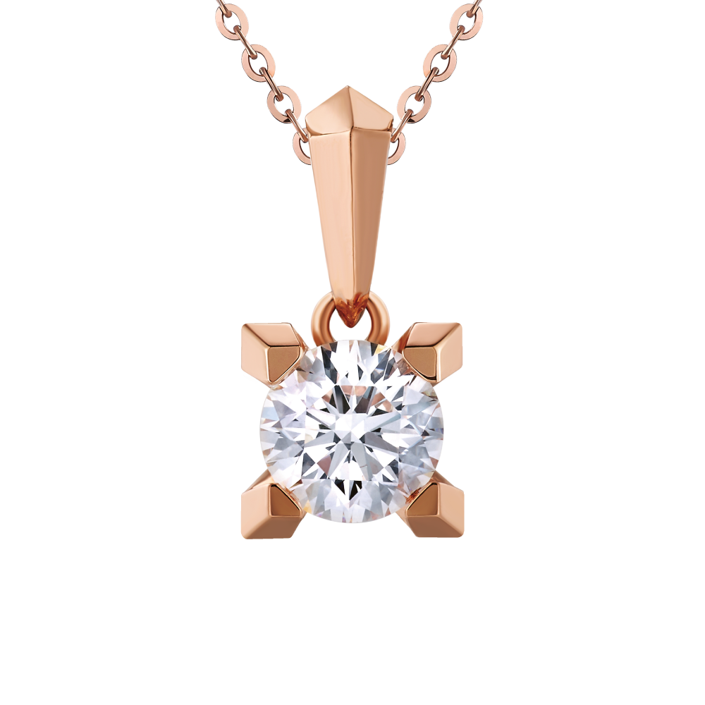 Hexicon 18K Gold Diamond Pendant (Basic Setting)