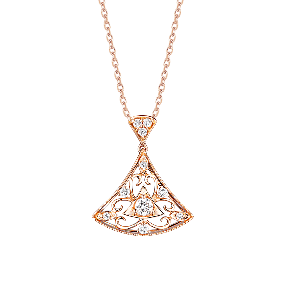 "Those Good Days" 18K Gold Diamond Pendant