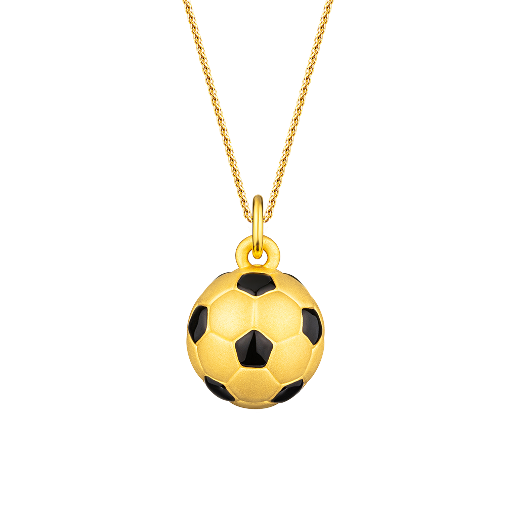 Football Gold Pendant