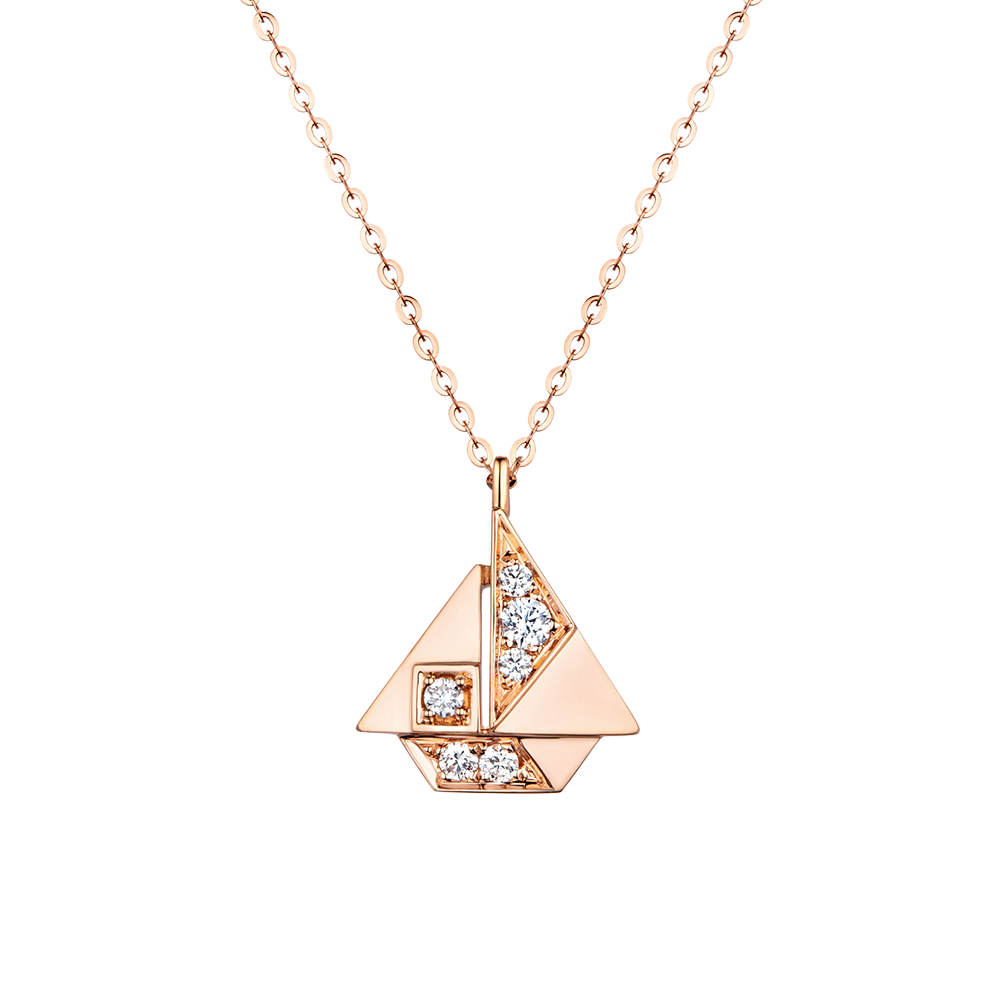 Tiny Tiny  " Little Trinkets " 18K Gold Diamond Necklace 