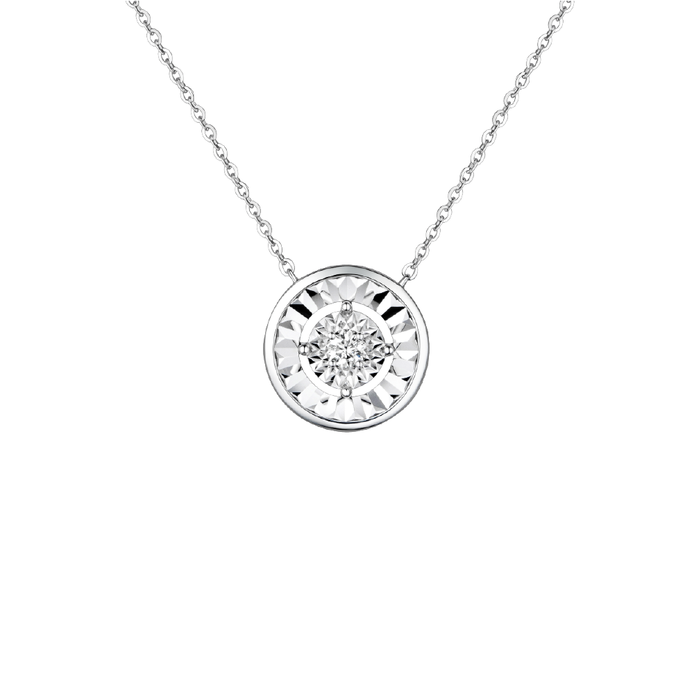 "Focalight" 18K Gold Diamond Necklace