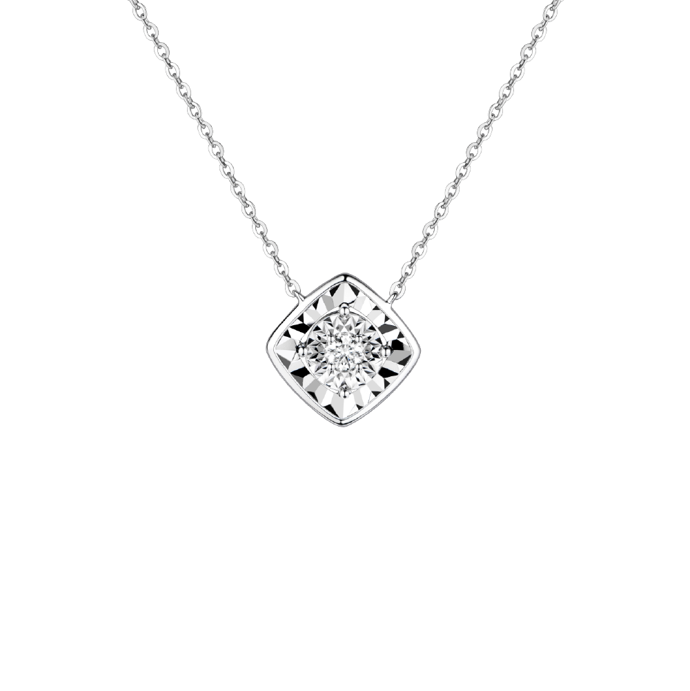 "Focalight" 18K Gold Diamond Necklace