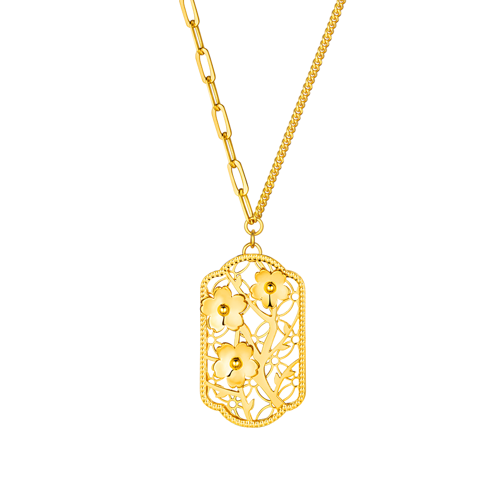 Goldstyle "Twelve Flora " Gold Necklace 