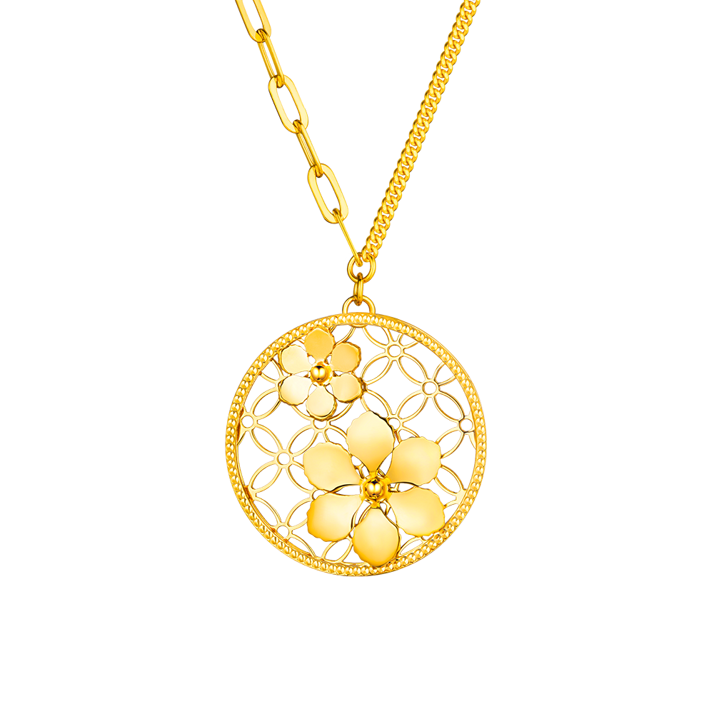 Goldstyle "Twelve Flora " Gold Necklace 