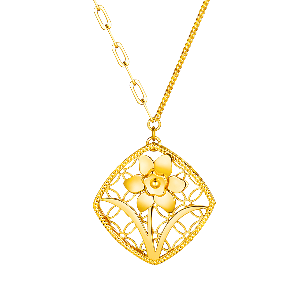 Goldstyle "Twelve Flora" Gold Necklace 