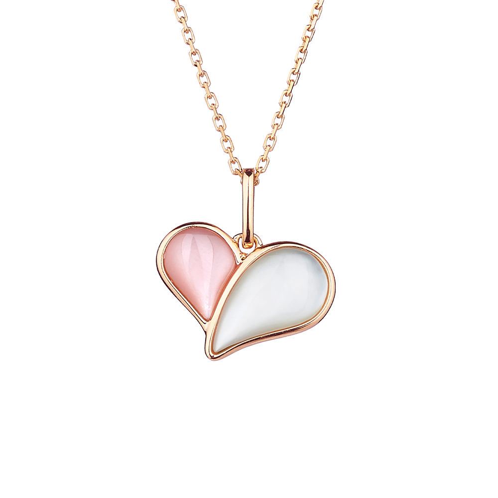 "Give You My Heart" 18K Gold Necklace 