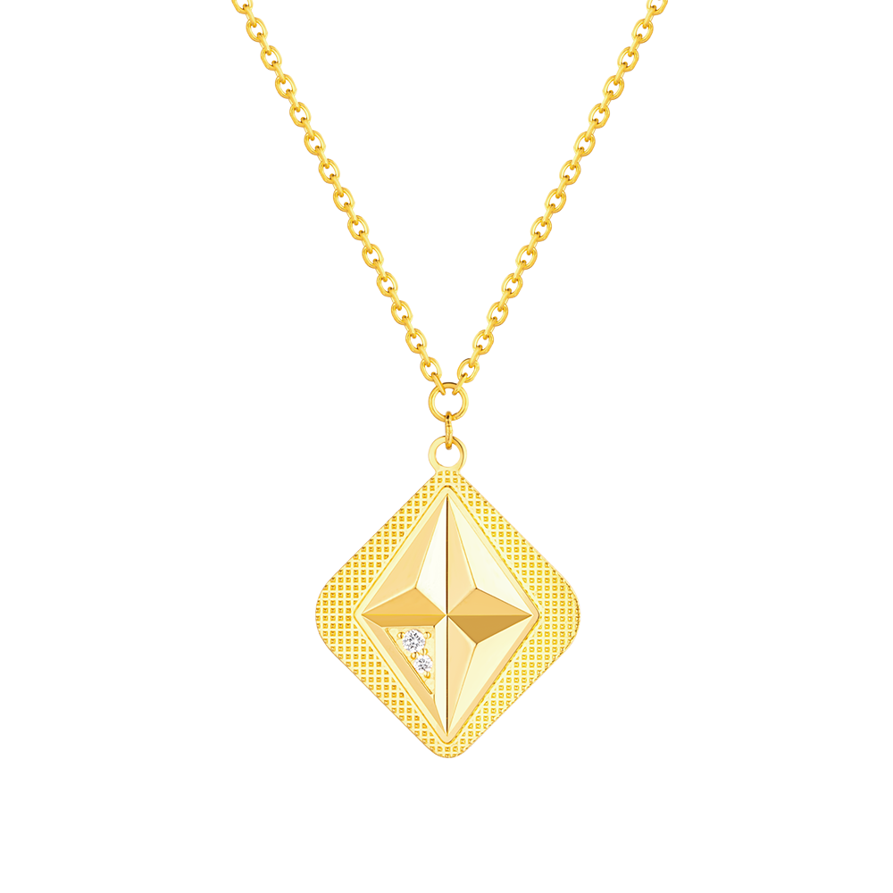 Goldstyle•X"Trendy Star " Gold Diamond Necklace