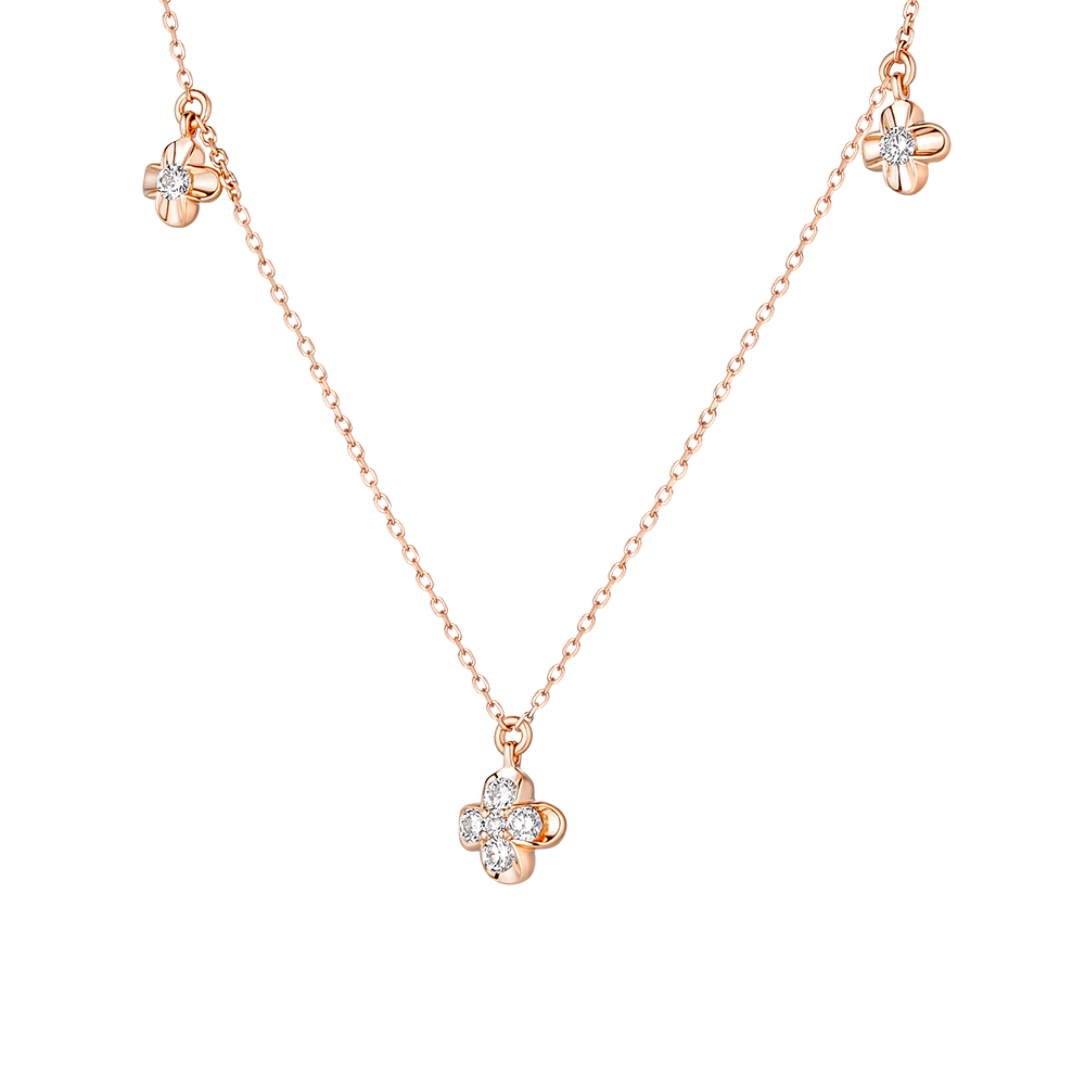 18K Gold Diamond Necklace