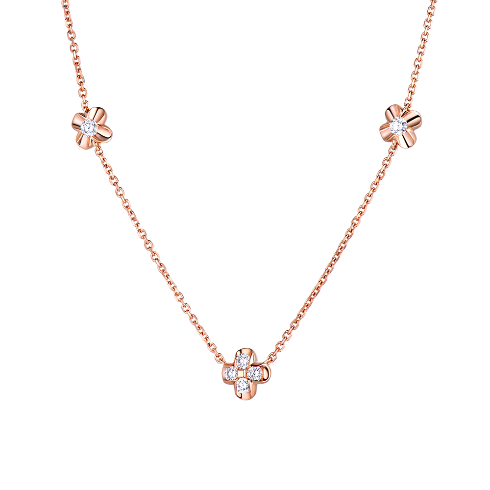 18K Gold Diamond Necklace