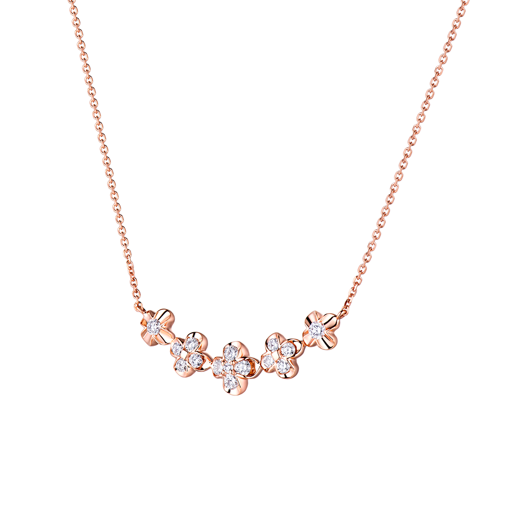 18K Gold Diamond Necklace