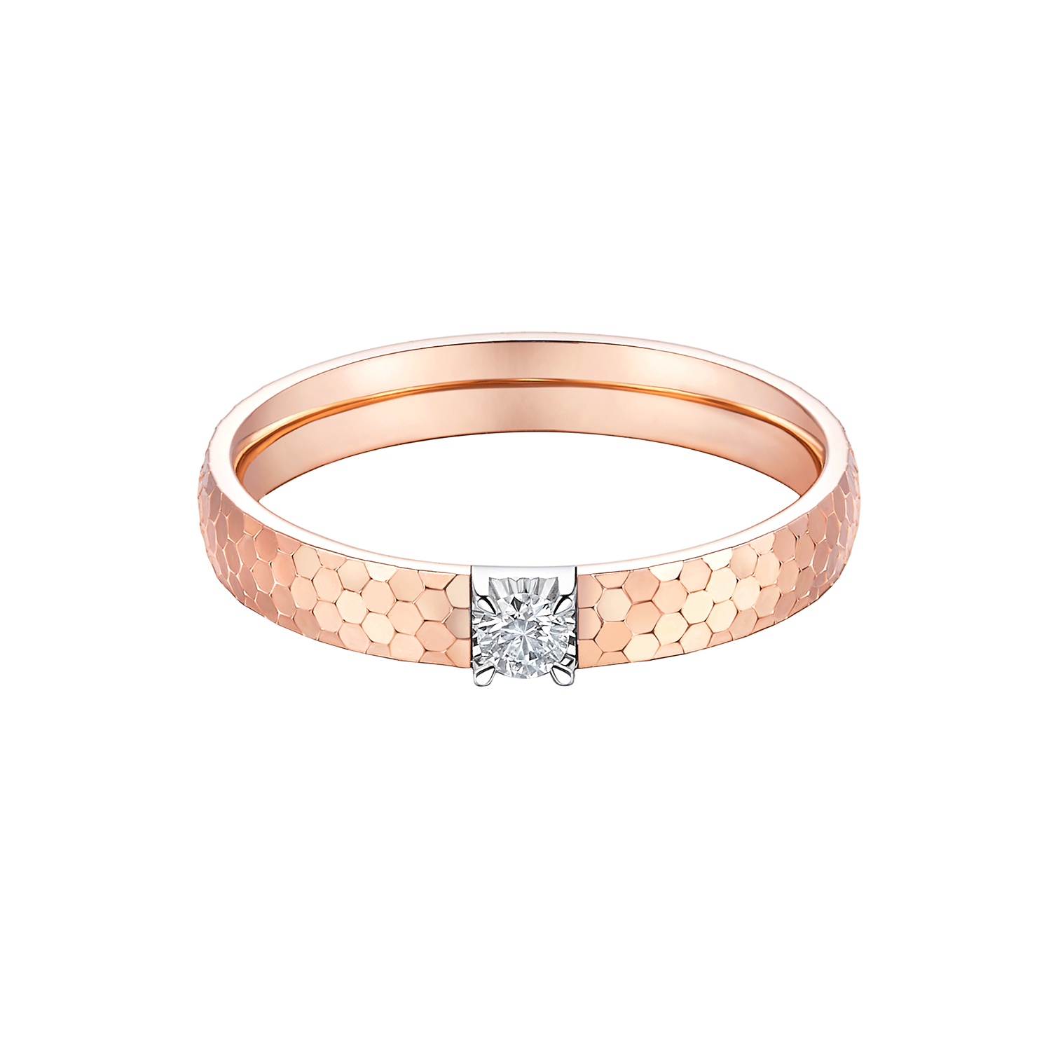 "Shining Point" 18K Gold Diamond Ring