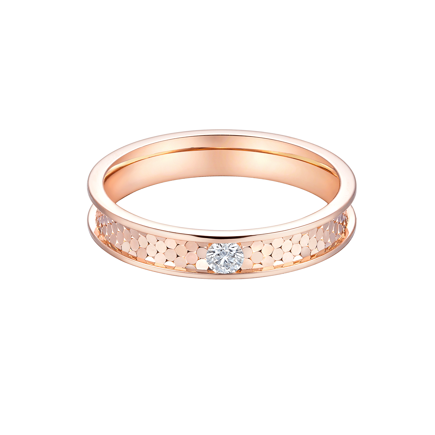 "Shining Point" 18K Gold Diamond Ring