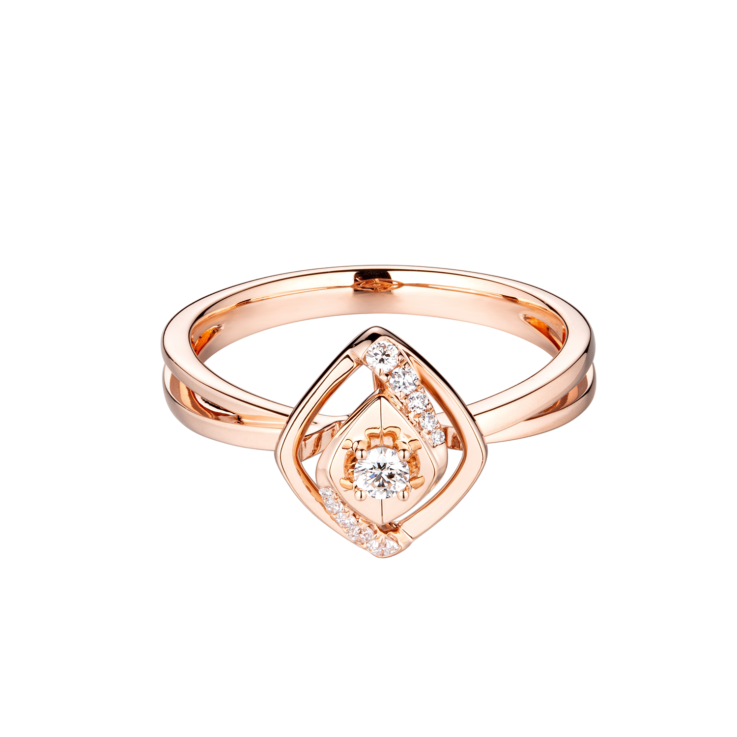 MISS V 18K Gold Diamond Ring