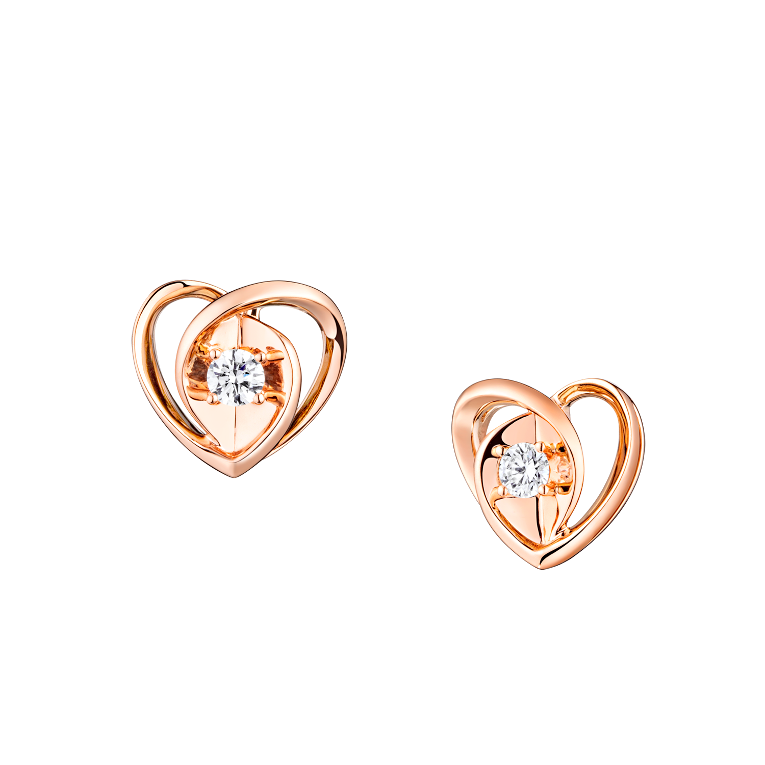 MISS V 18K Gold Diamond Earrings