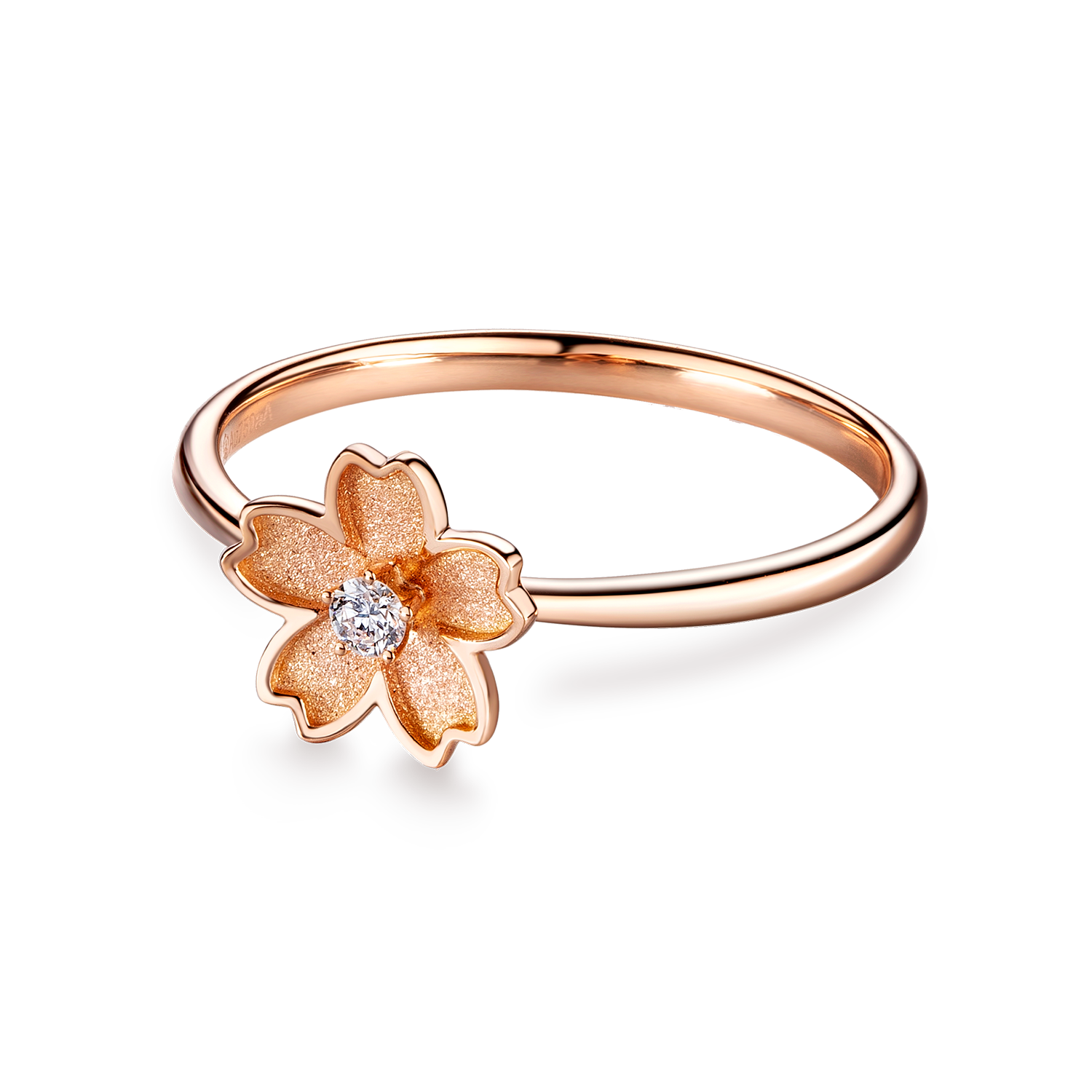 Dear Q "Sakura Feat" 18K Gold Diamond Ring